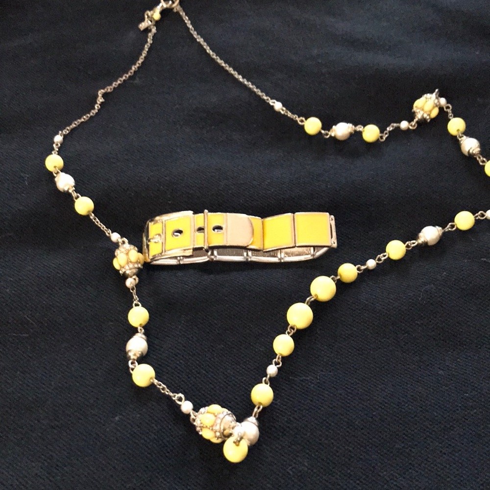 Banana Republic Yellow Bracelet & Necklace